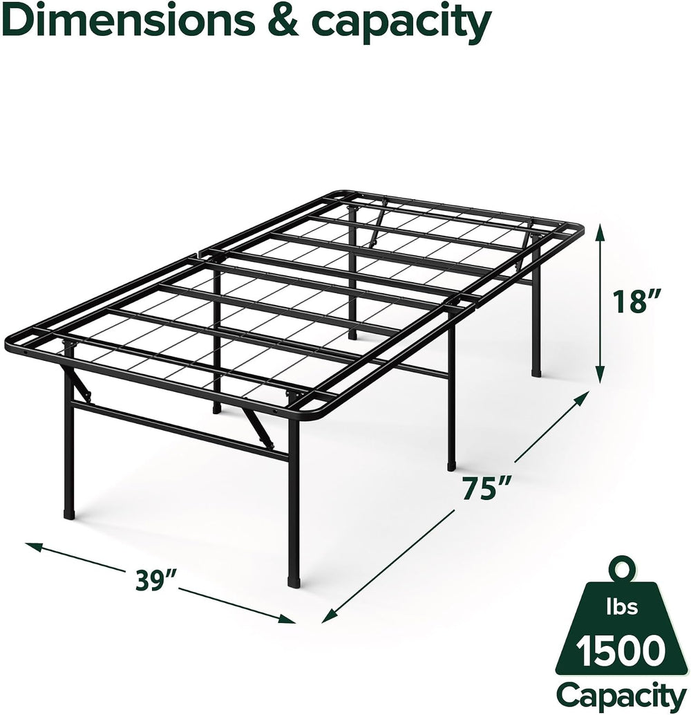 Zinus 18 Inch SmartBase Heavy Duty Mattress Foundation, Twin