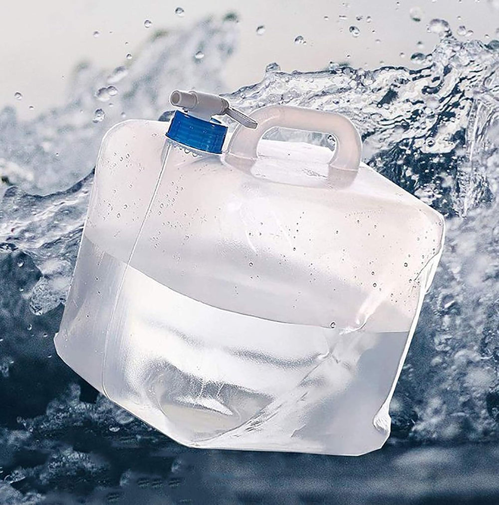 Cedilis 2 Pack 5.3 Gallon Collapsible Water Container with Spigot, Food Safe ...