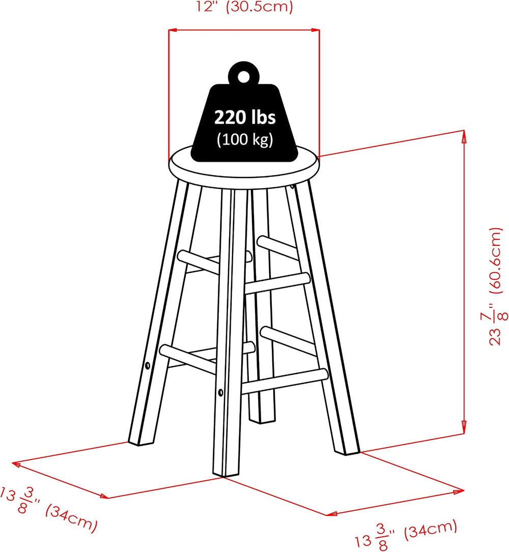 Winsome Element 2-piece Counter Stool Set