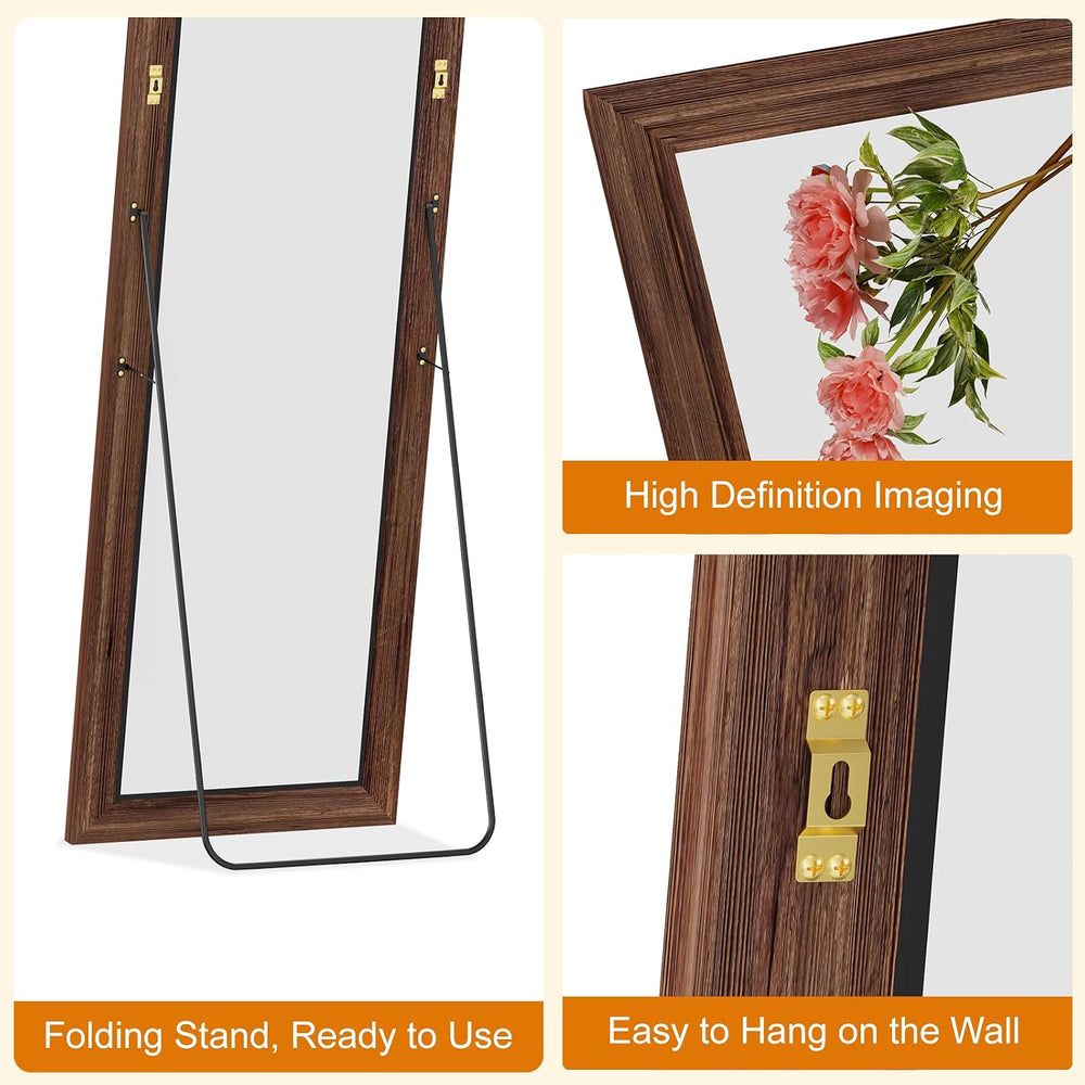 ZHUNFA Full Length Mirror, 65x22 Inch Full Length Mirror Wall Mounted