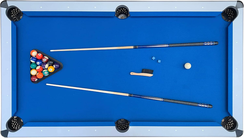 RACK Scorpius 7-Foot Multi-Game Pool Table - Full-Size Billiards with Table T...