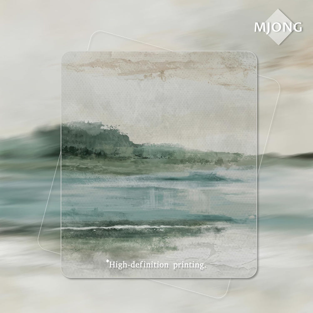 Abstract Wall Art Set of 3, Neutral Coastal Wall Decor, Blue Green Landscape ...