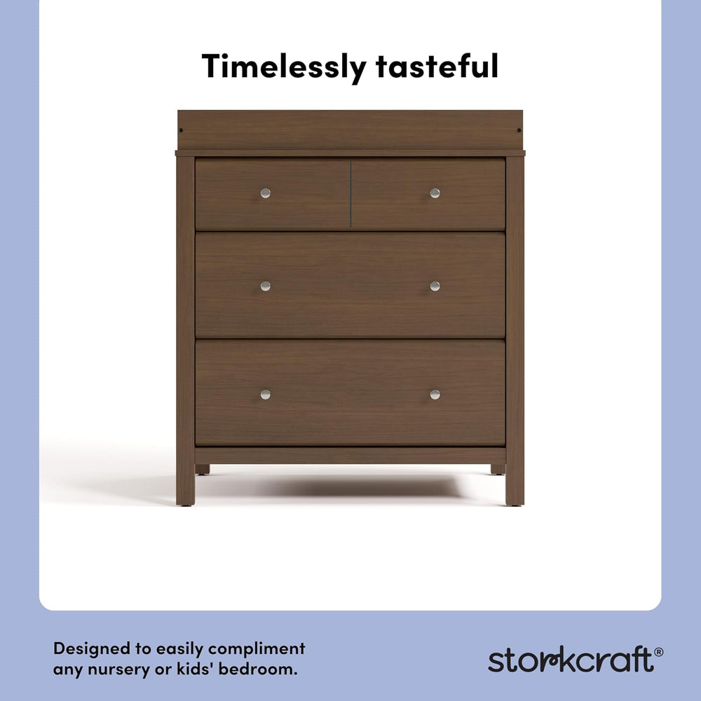 Storkcraft Horizon 3 Drawer Chest with Removable Changing Topper, Hazelnut