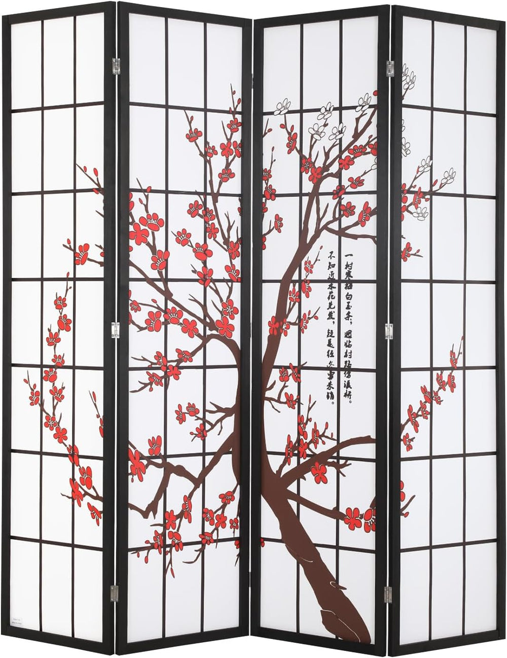 Dopinmin Room Divider,4 Panel Folding Privacy Divider for Room Separation
