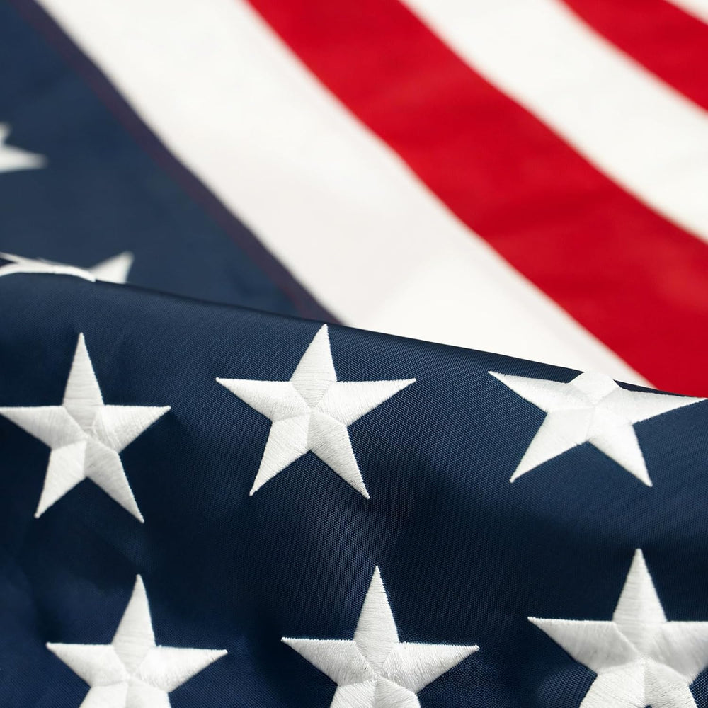 Homissor American Flag 8x12 Heavy Duty Outdoor Embroidered Stars Large USA US...