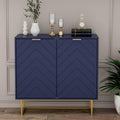 31'' Modern Sideboard Buffet with Storage for Living Room, Navy Blue