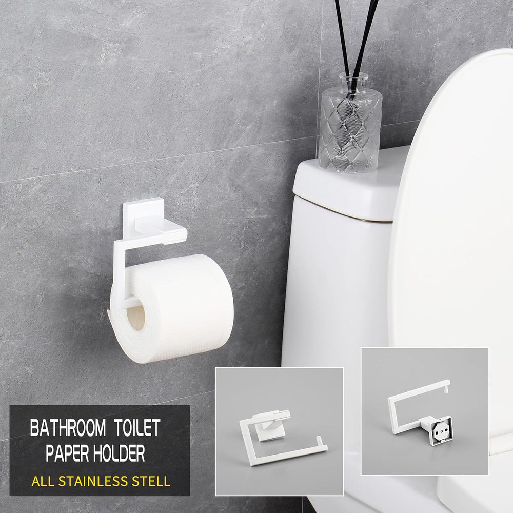 GERZWY 2 Piece Bathroom Hardware Set Towel Ring and Toilet Paper Holder SUS 3...
