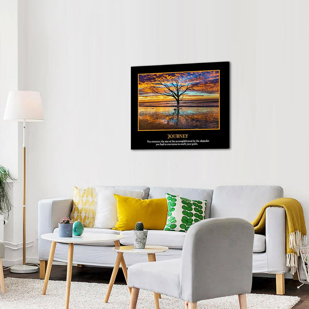 KREATIVE ARTS Canvas Wall Art for Droms Journey Quote Inspirational Prints Mo...