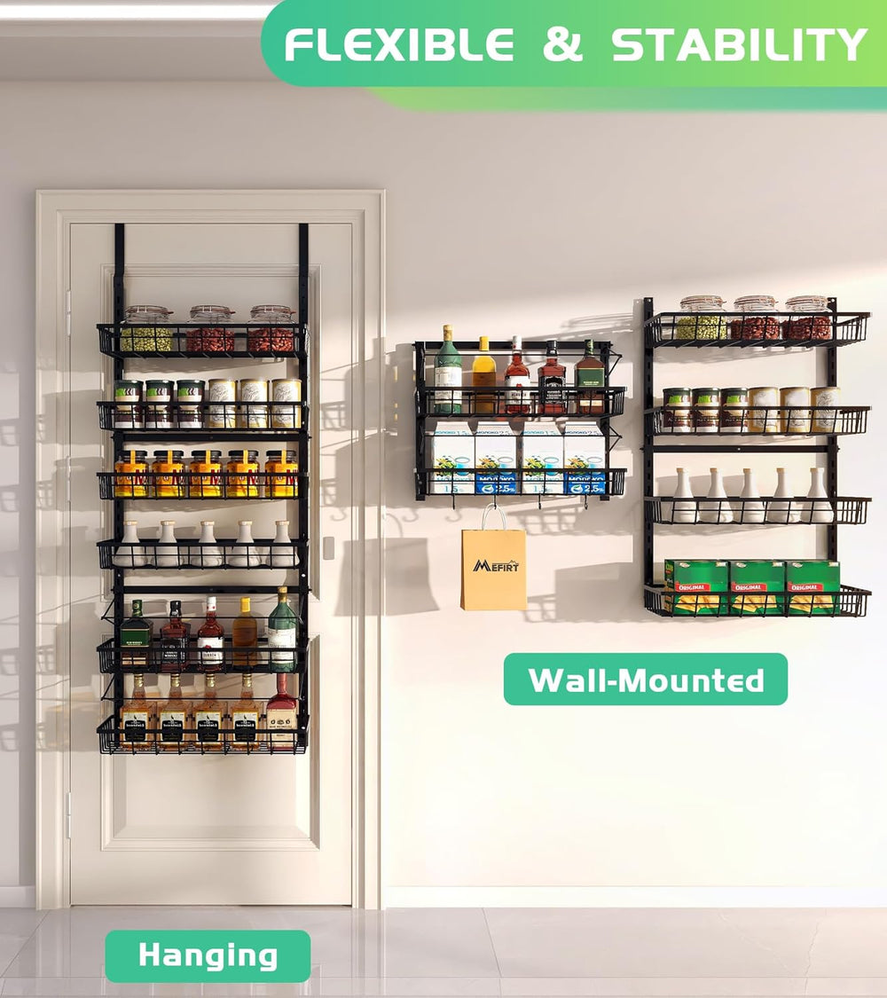 Mefirt Over The Door Pantry Organizer, Pantry Storage and Organization