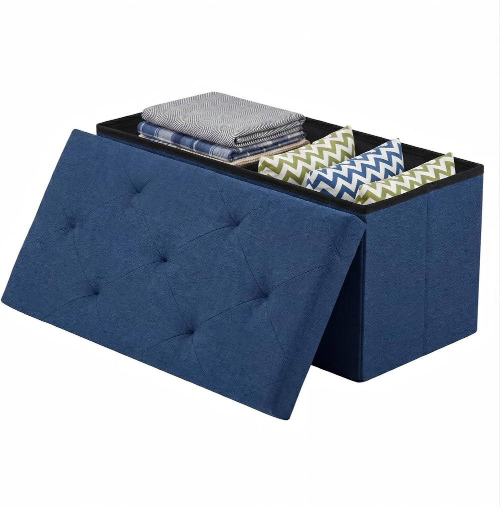 Sweetcrispy 30 Inch Storage Ottoman Bench, Spacious Ottoman with Storage