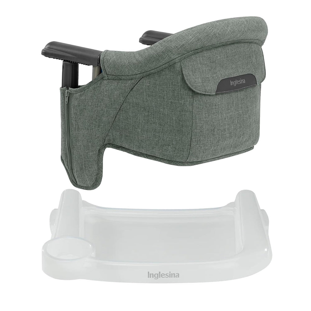 Inglesina Fast Table Chair (Pine Green Melange) + Fast Dining Tray