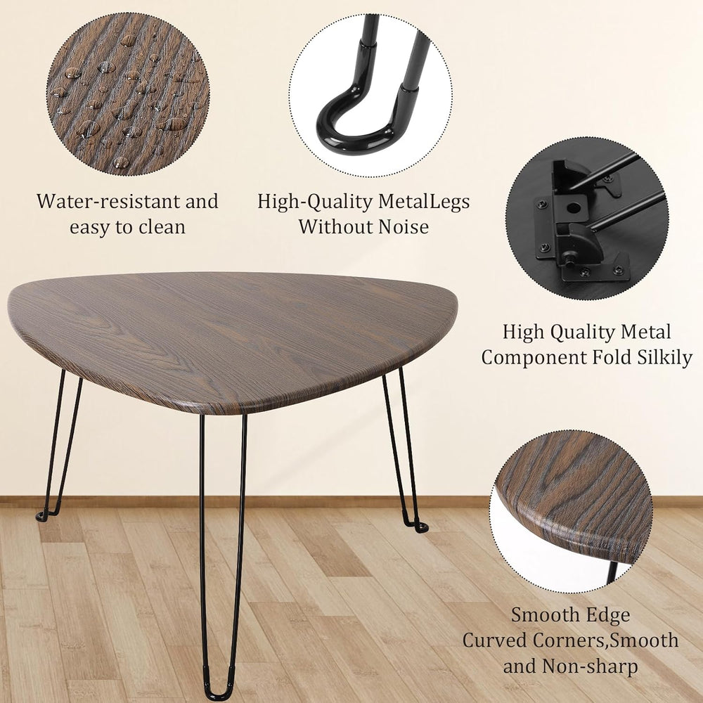 Folding Coffee Tables for Small Spaces Foldable Industrial Sofa Center Table ...