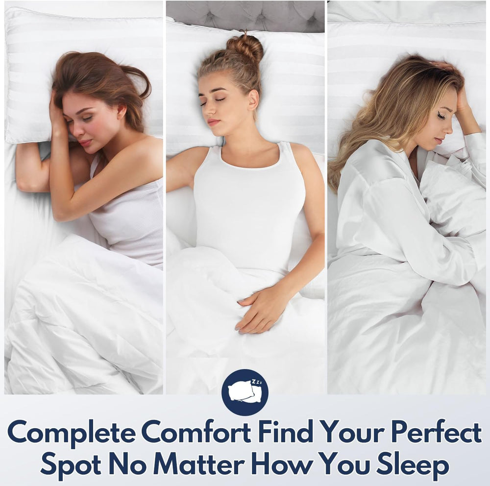 DIORIS King Bed Pillows Set of 2, Luxury Soft Sleeping Pillows