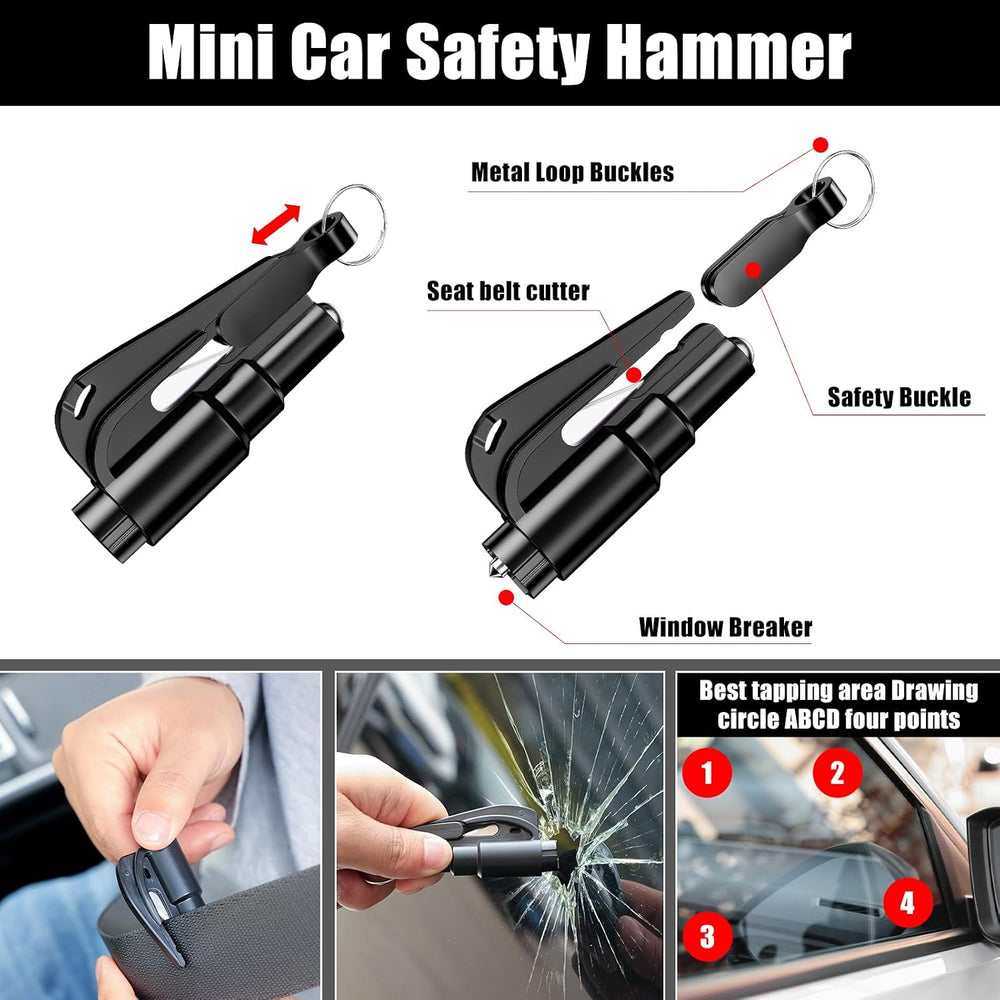 Car Roadside Emergency Kit, Portable Auto Air Compressor Tire Inflator, Jumpe...