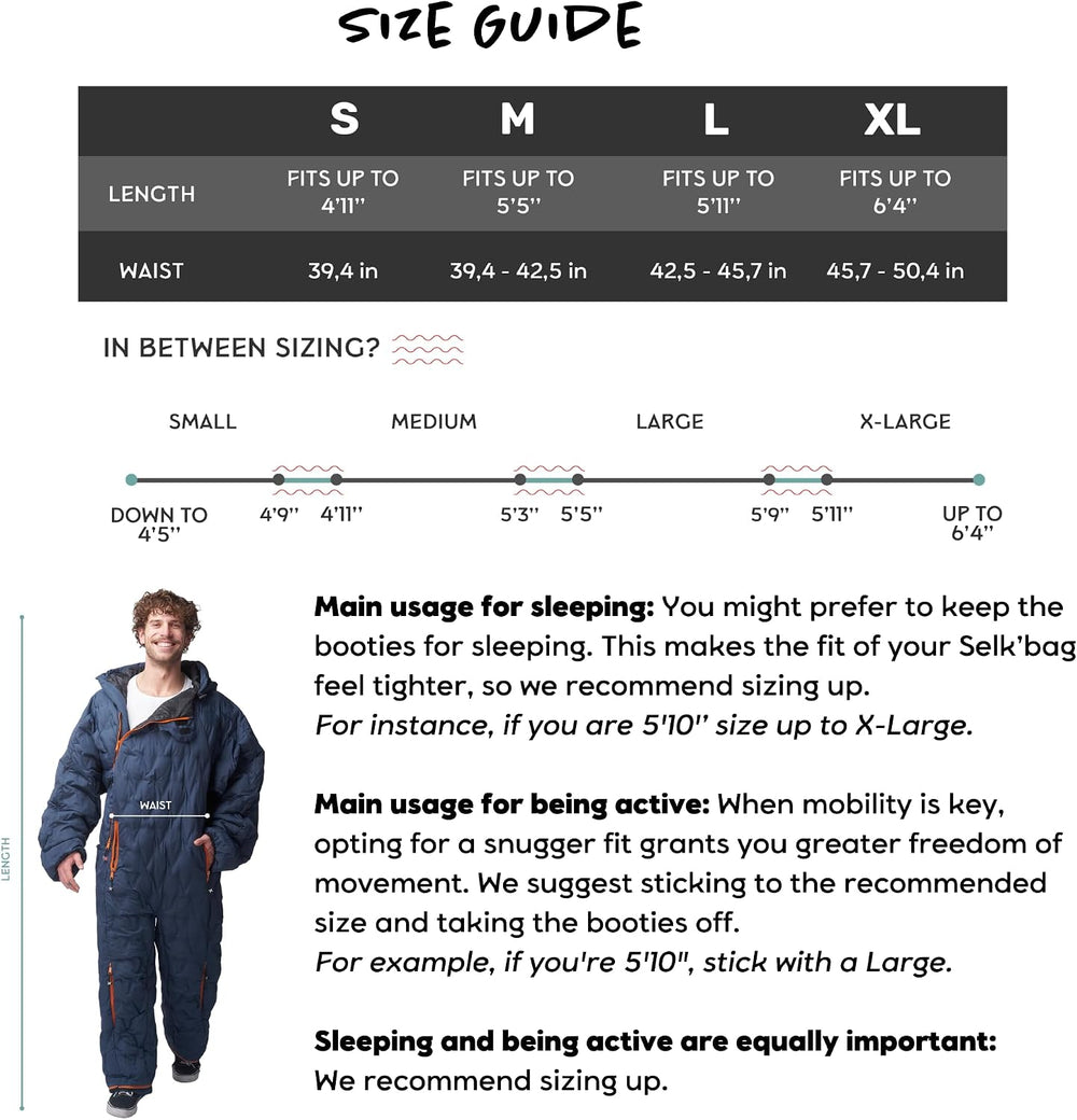Selk'bag SWYTCH Pro Wearable Sleeping Bag & Jacket | 2-in-1 Convertib...