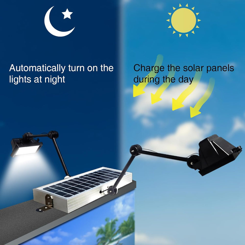 Solar Sign Lights Outdoor, 120 LED 1200 Lumen Billboard Lights, Solar Sign Li...