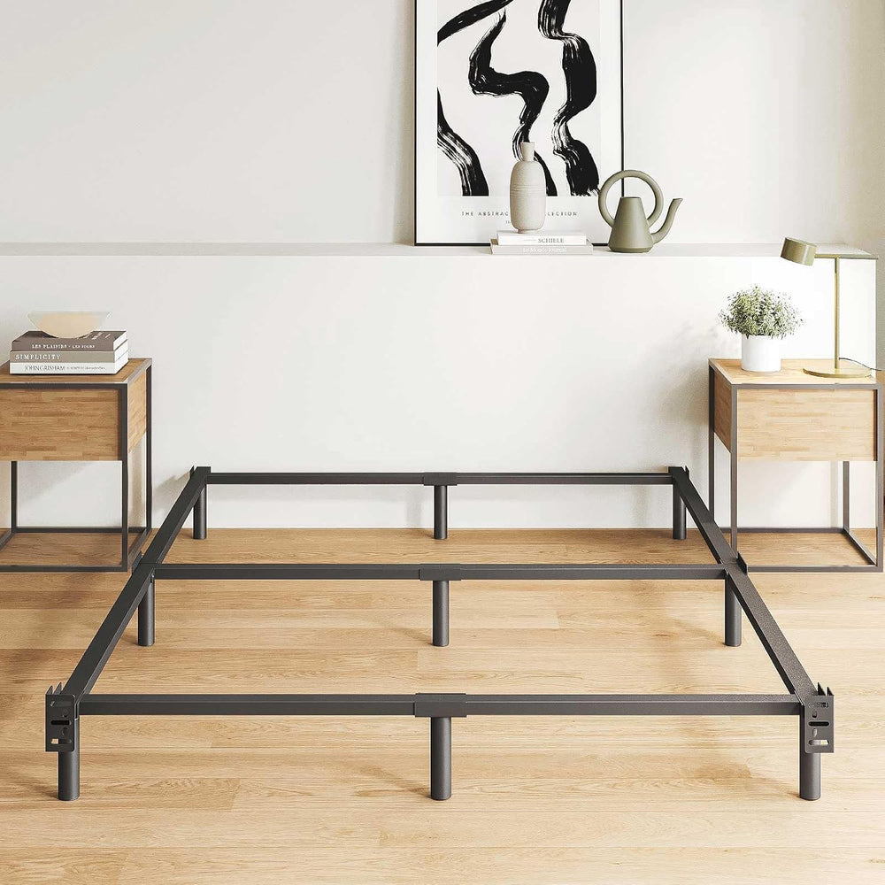 Bedsnus 7 Inch Metal Bed Frame Queen Size, Compatible with Most Brand Box Spr...