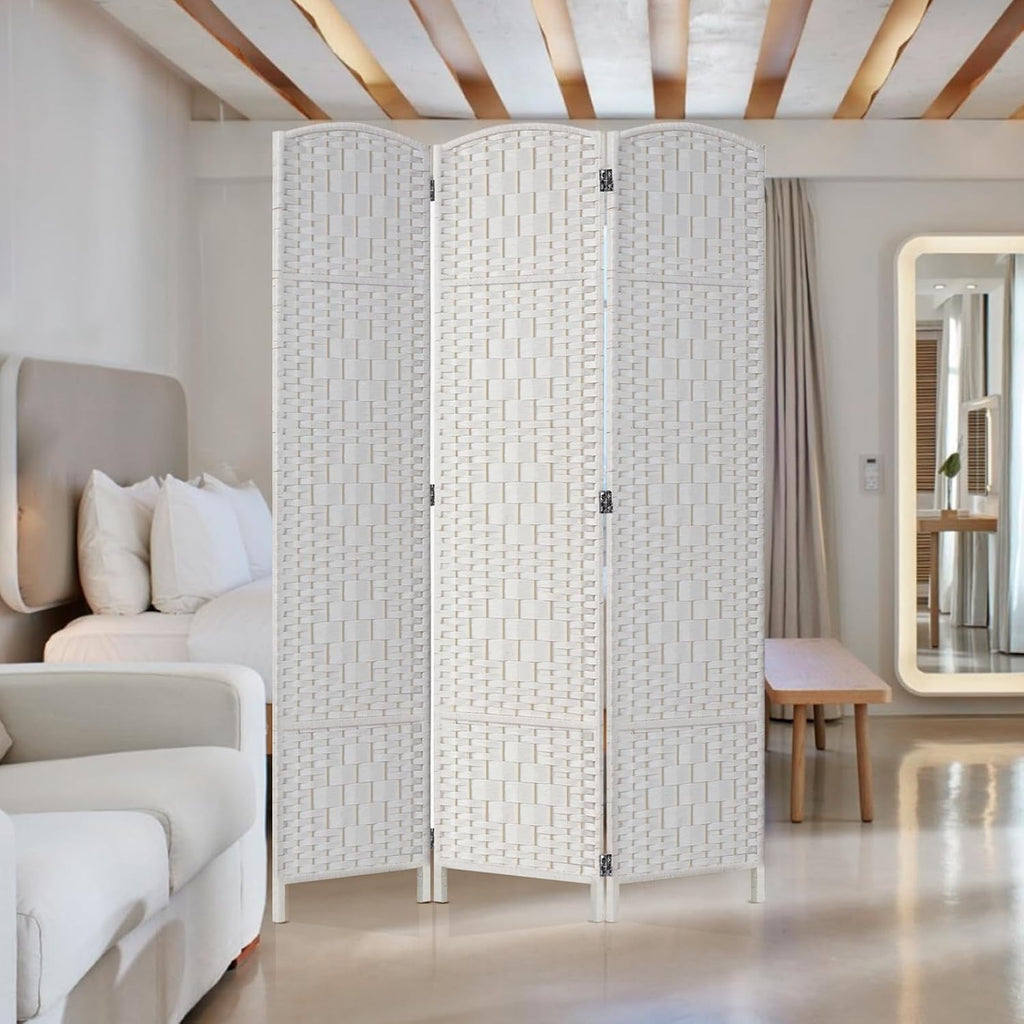 RHF Room Divider Panel,Partition Room Dividers,3Panel Privacy Screen,White