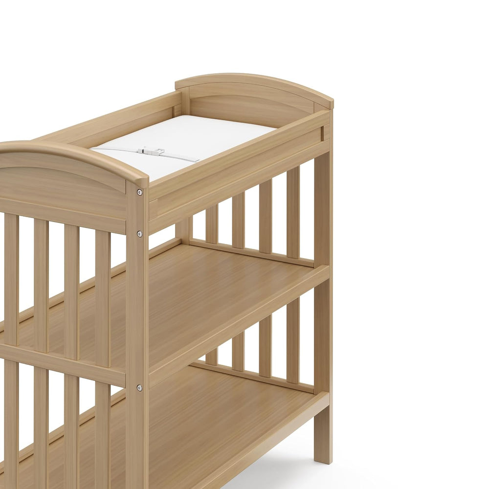 Graco Benton Changing Table with Water-Resistant Changing Pad, Driftwood