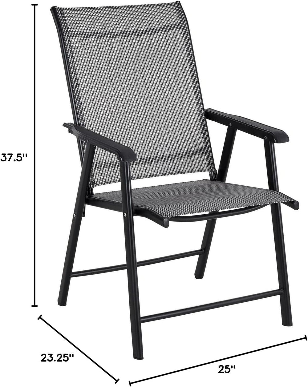 BTEXPERT Set of 2,Heavy Duty Patio Folding Chair Outdoor Indoor Portable Dini...