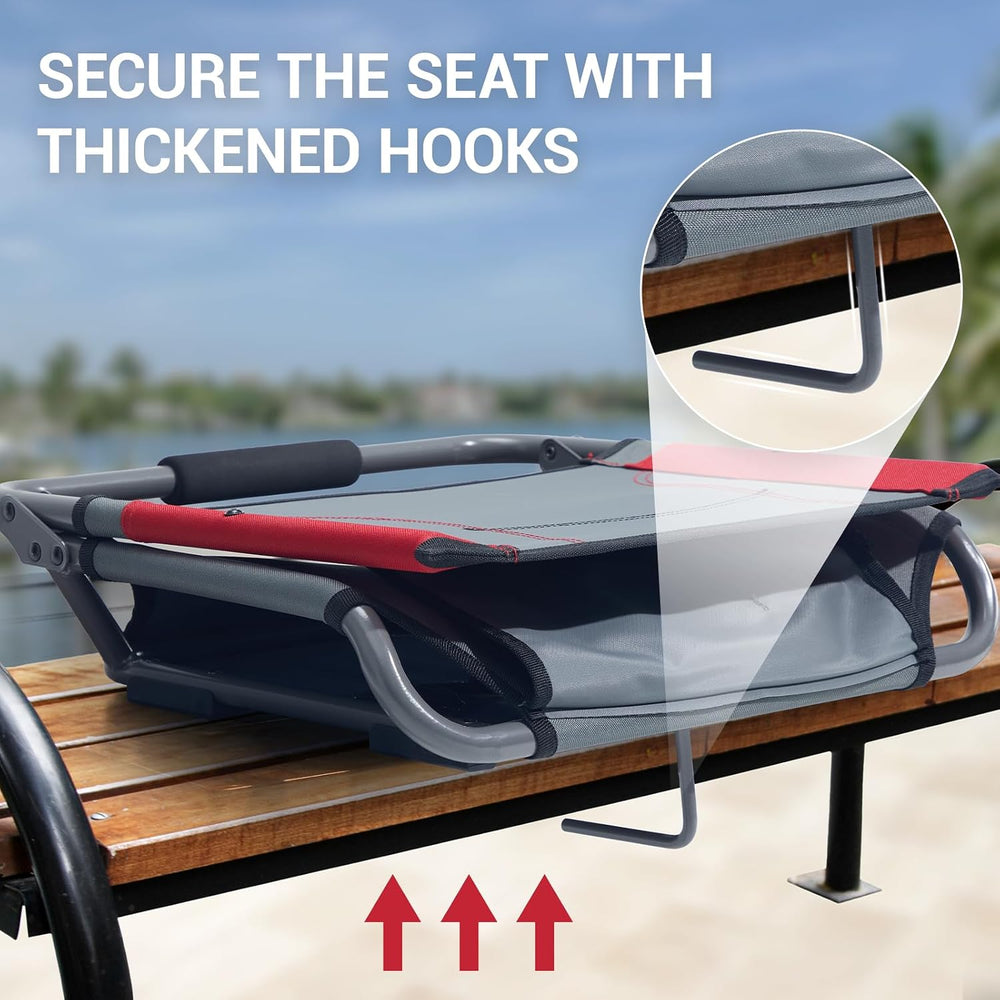 Portal Folding Bleacher Seats with Backs and Cushion, Stadium Chair