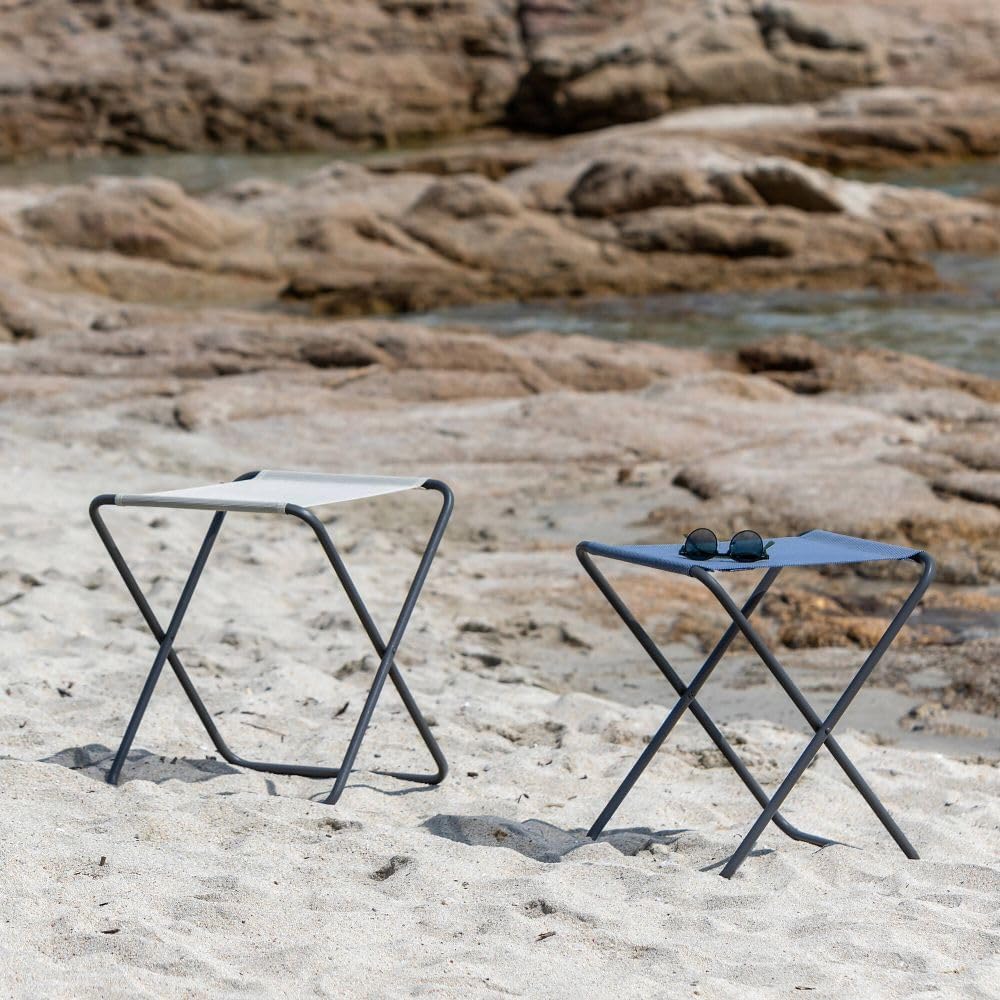 Lafuma Mobilier Compact Folding Stool, PH II, Batyline, Blue, LFM5159_9870