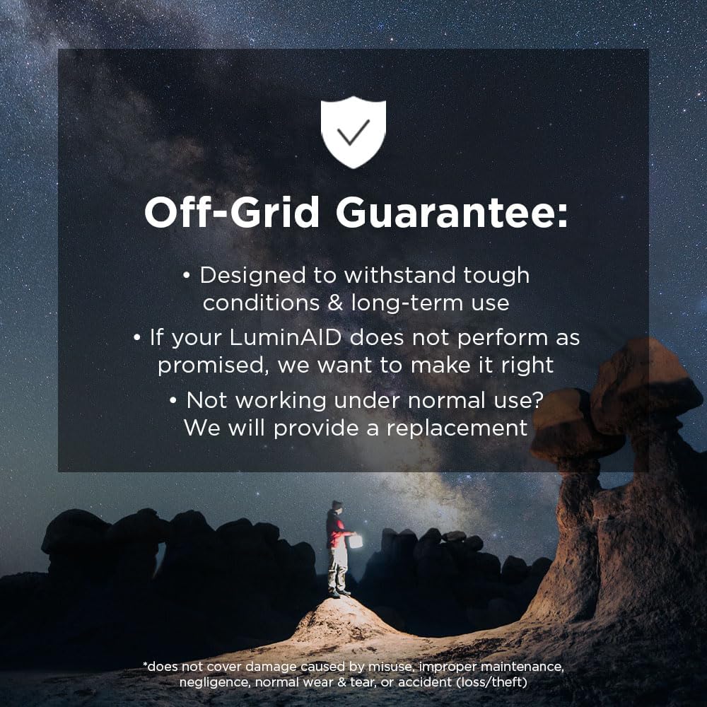 LuminAID Solar String LED Lights with Phone Charger, 32 ft