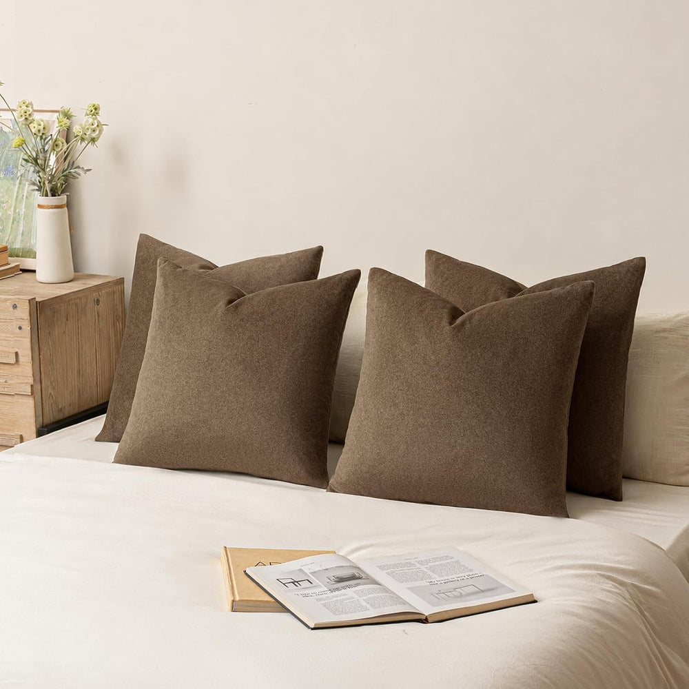 a moment Waterproof Throw Pillow Covers Set of 4,26x26 Inch Outdoor Stain Res...