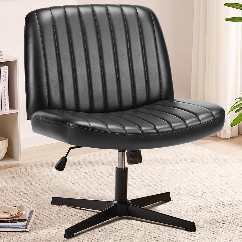 OLIXIS Criss Cross Chair, Cross Legged Vanity Chair, Home Office Desk