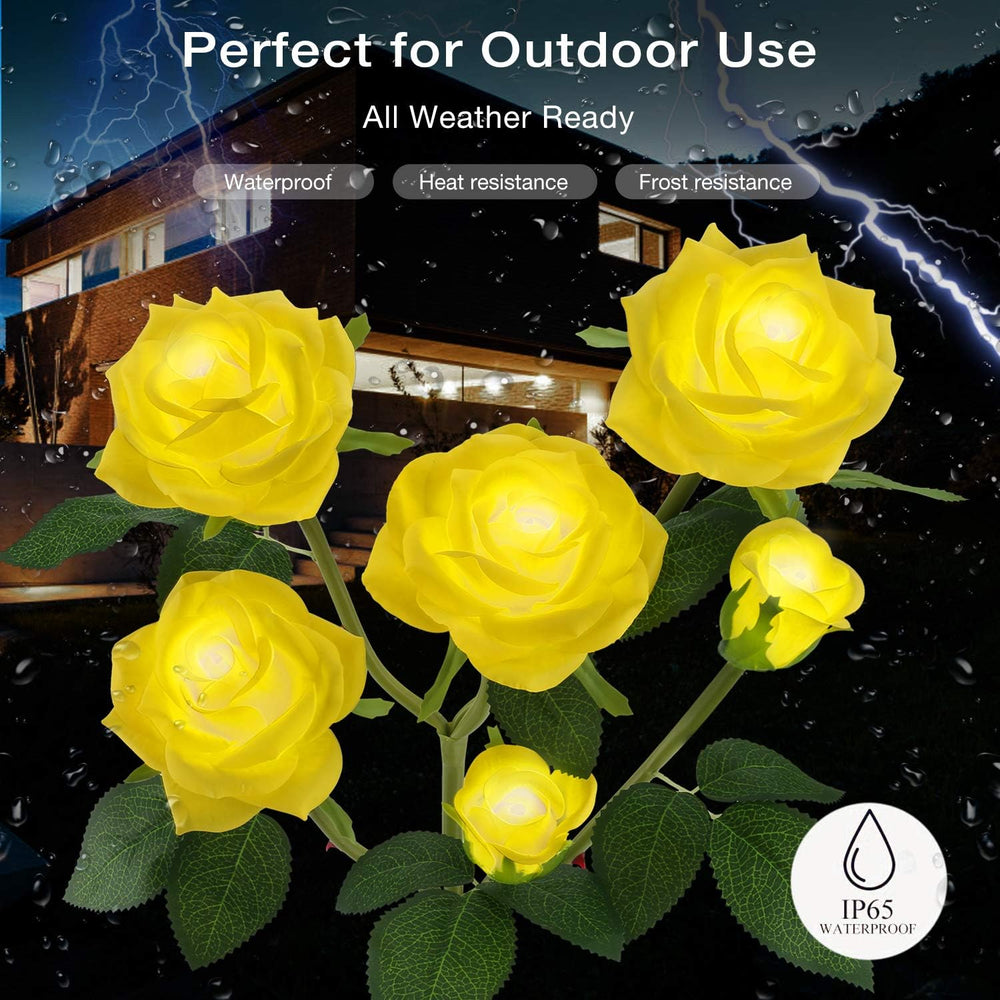 Outdoor Solar Garden Stake Lights,Upgraded LED Solar Powered Light