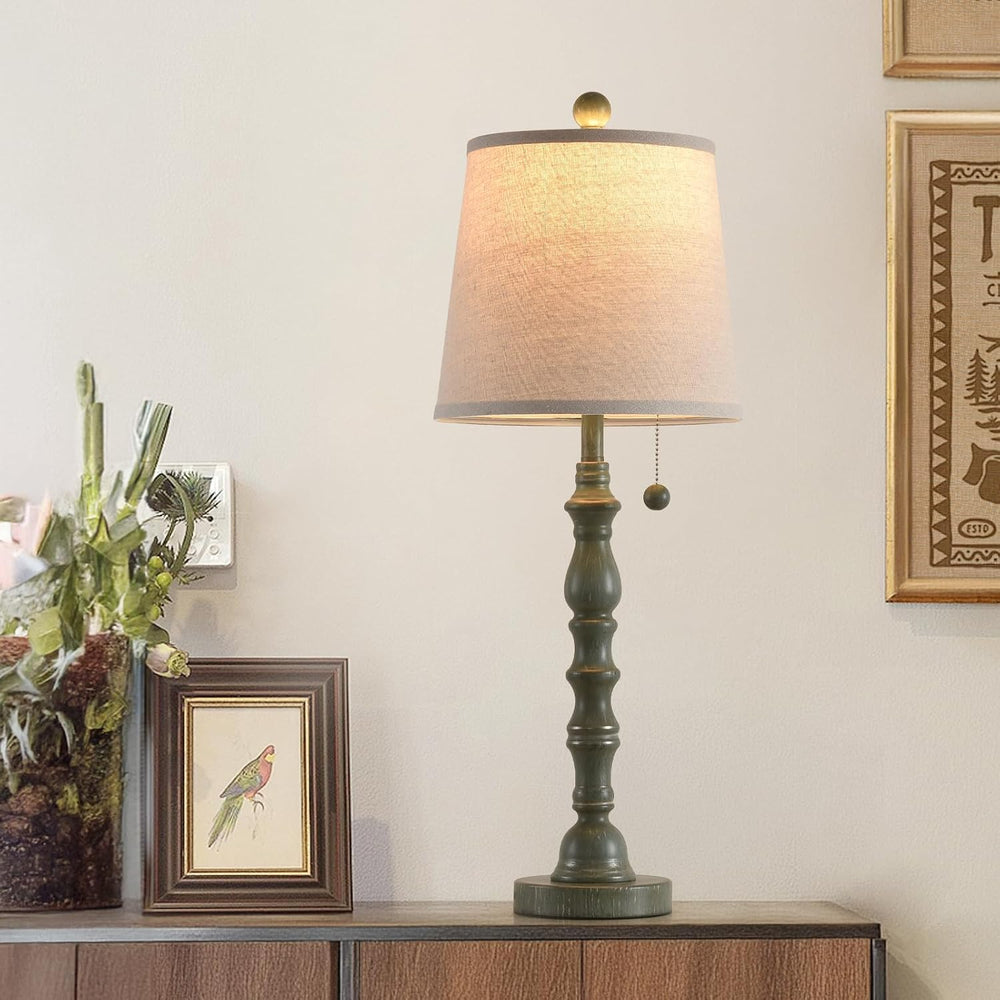 Lamps Set of 2 Modern Farmhouse Table Lamp Bedside Reading Lamps Living Room ...