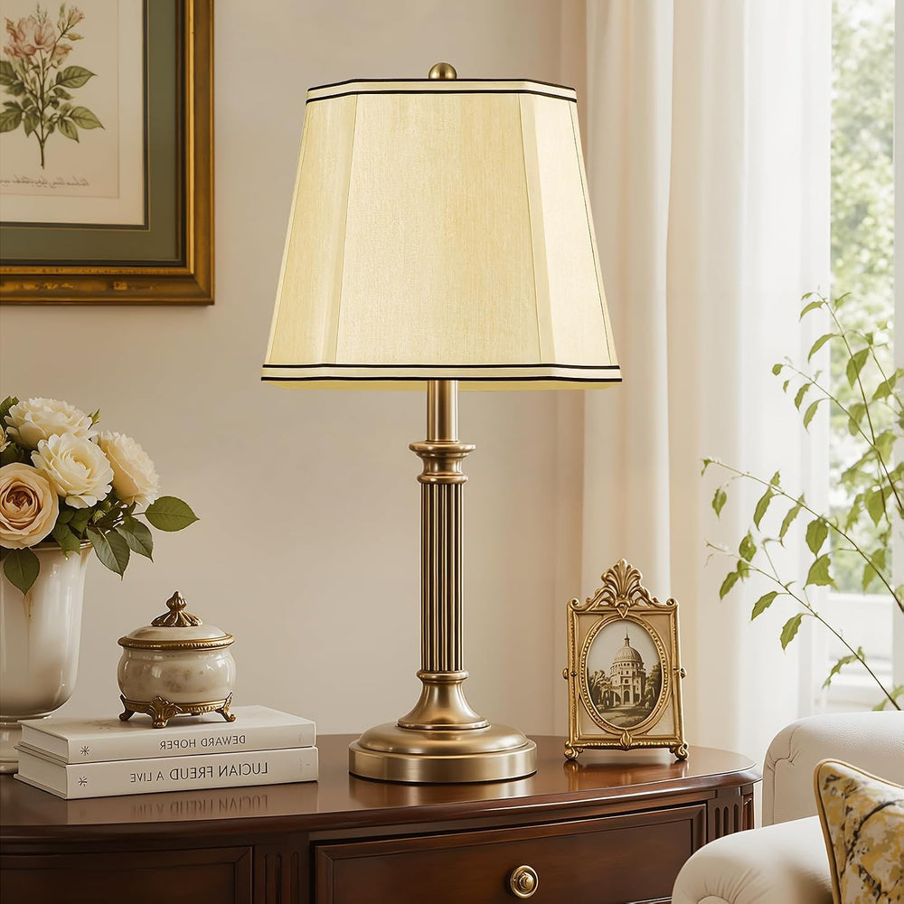 Gold Rectangle Lamp Shades Set of 2 for Table Lamp,10" x 13"x 10"