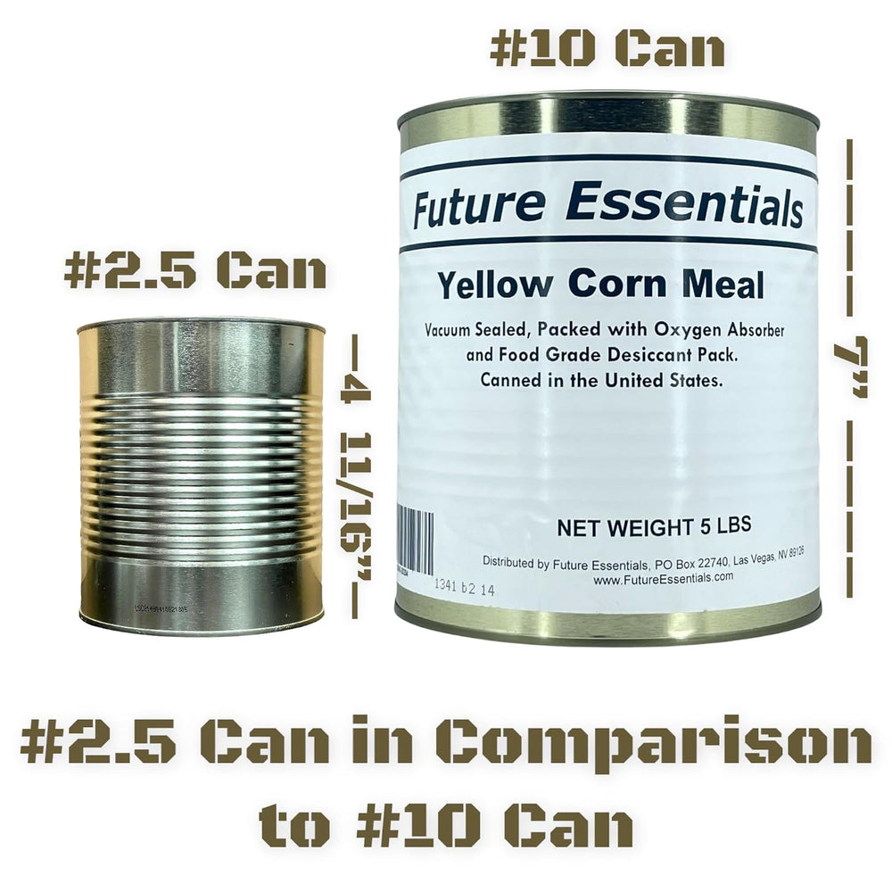 Future Essentials Yellow Corn Meal – #10 Size Can, 30-Year Shelf Life
