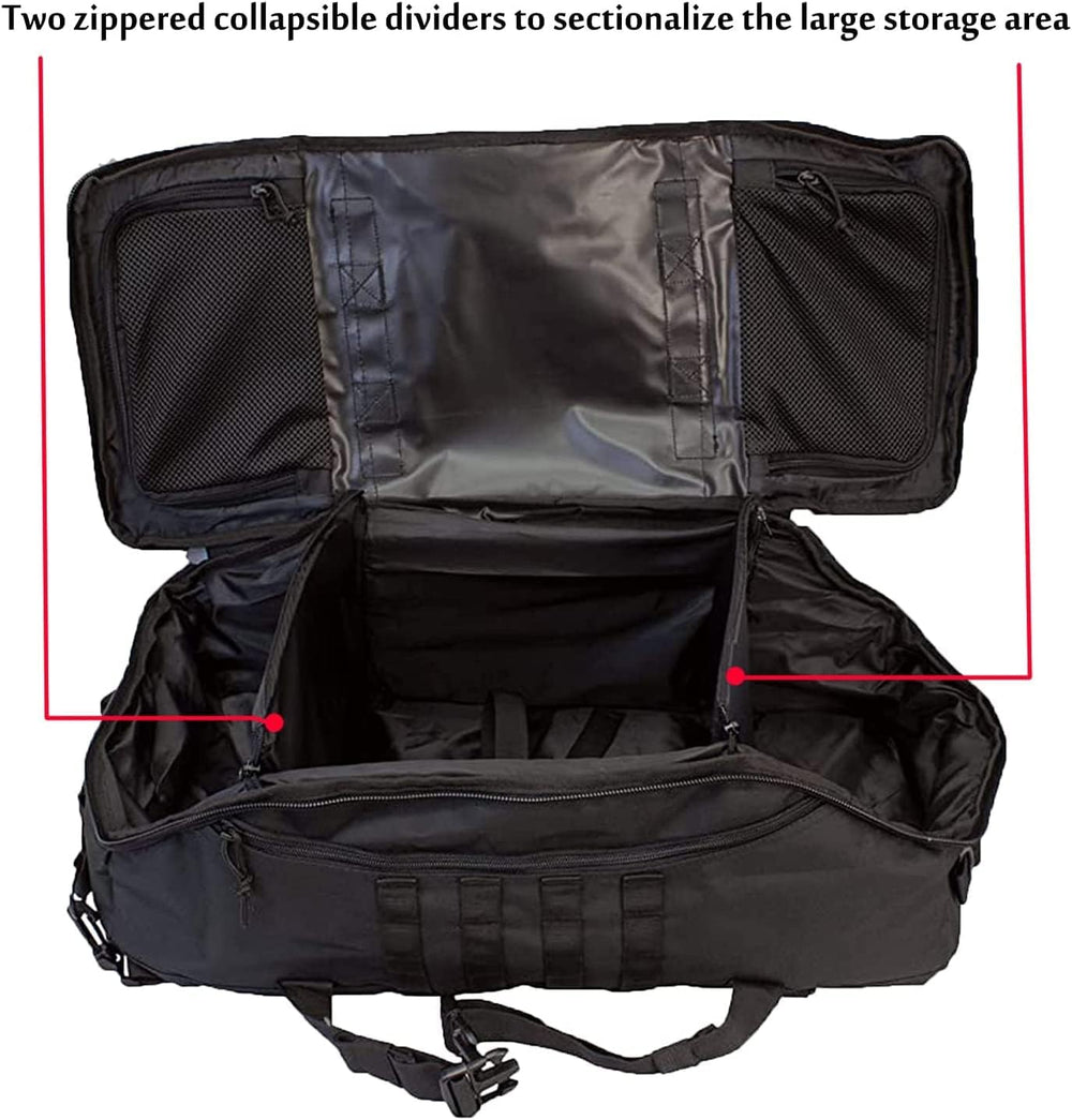 3 In 1 Military Backpack Travel Duffle Bag for Weekender Gym Traveling Workou...