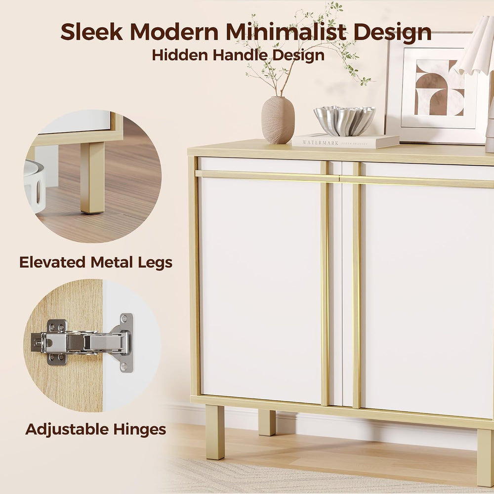 Sideboard Buffet Cabinet with Storage, Small Entryway Credenza