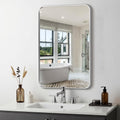 Delma Bathroom Vanity Mirror, Silver Framed Mirror for Over Sink, 30x20