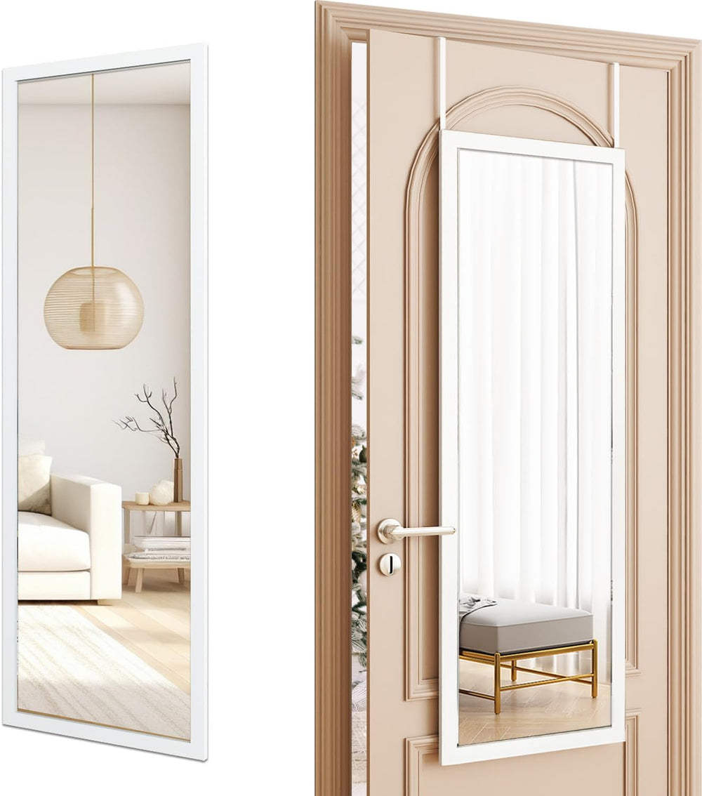 Over The Door Full Length Mirror Wall Mounted Hanging Full Body Length