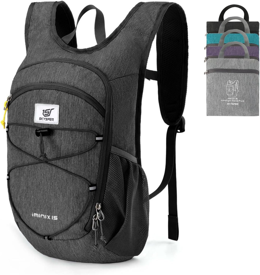 SKYSPER 15L/20L Foldable Hiking Backpack Lightweight Packable Travel Daypack ...
