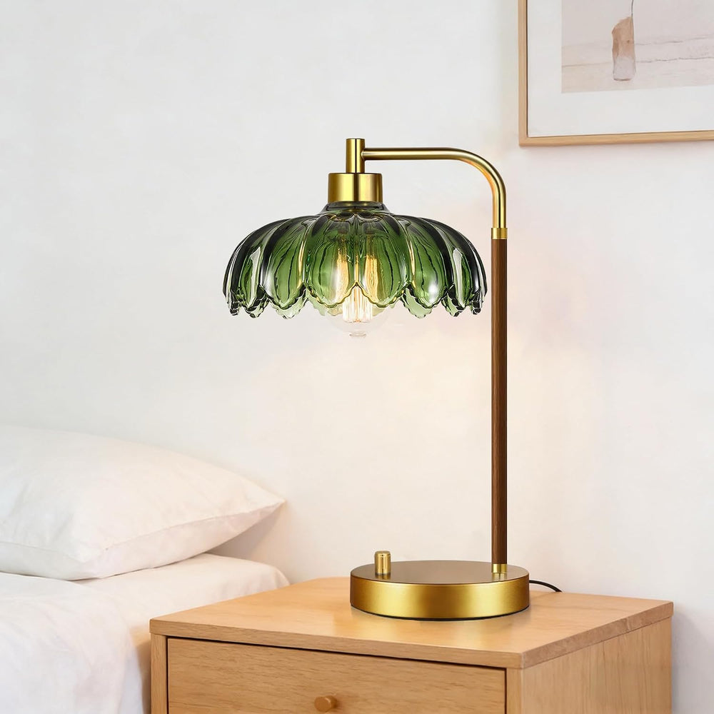 ILLMTW Vintage Table Lamp Set of 2 for Bedroom Living Room,Small Bedside Lamp...