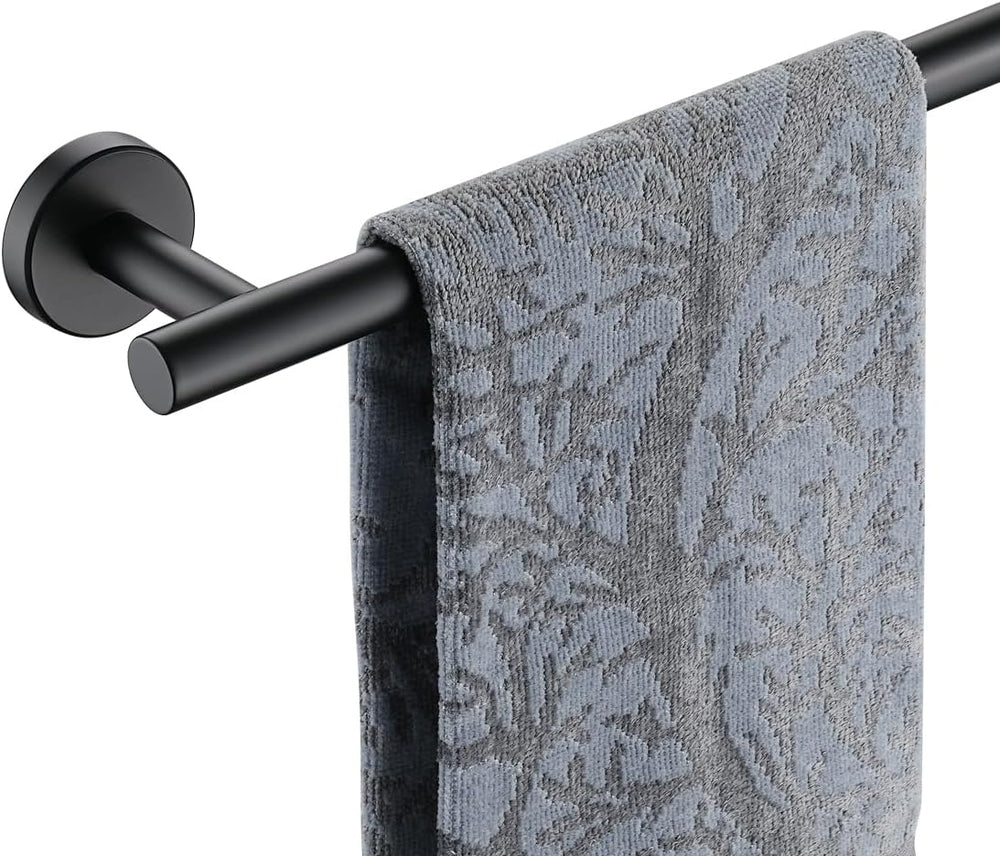 JQK Black Bath Towel Bar, 33 Inch 304 Stainless Steel Thicken 0.8mm Towel Rac...