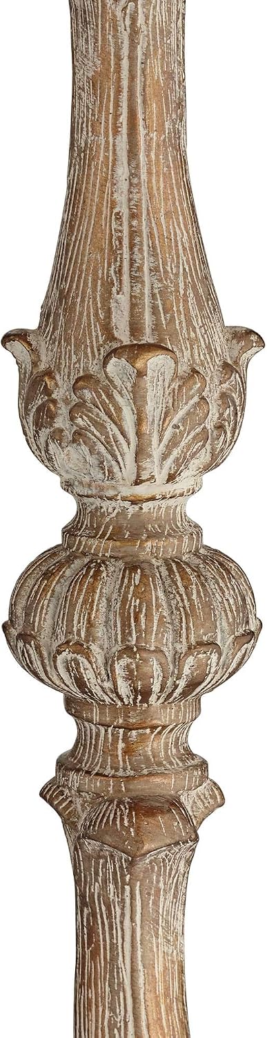 Regency Hill Duval 63 1/2" Tall French Crystal Candlestick Floor Lamp