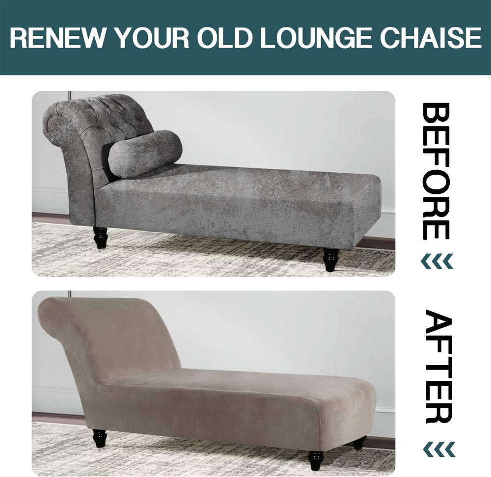 FantasDecor Chaise Lounge Slipcover Velvet Cover Luxury for Living Room Indoo...