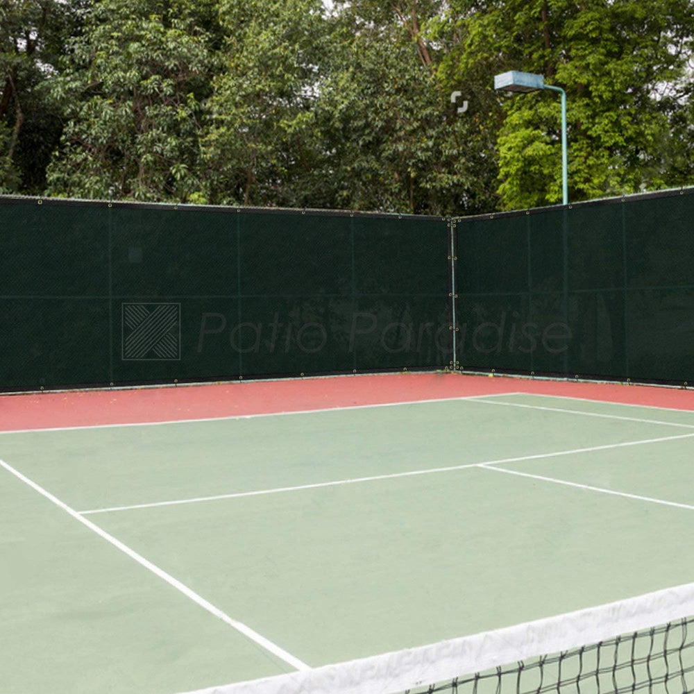 Patio 6 x 20 Fence Privacy Screen Green Commercial Grade Mesh Shade Fabric wi...