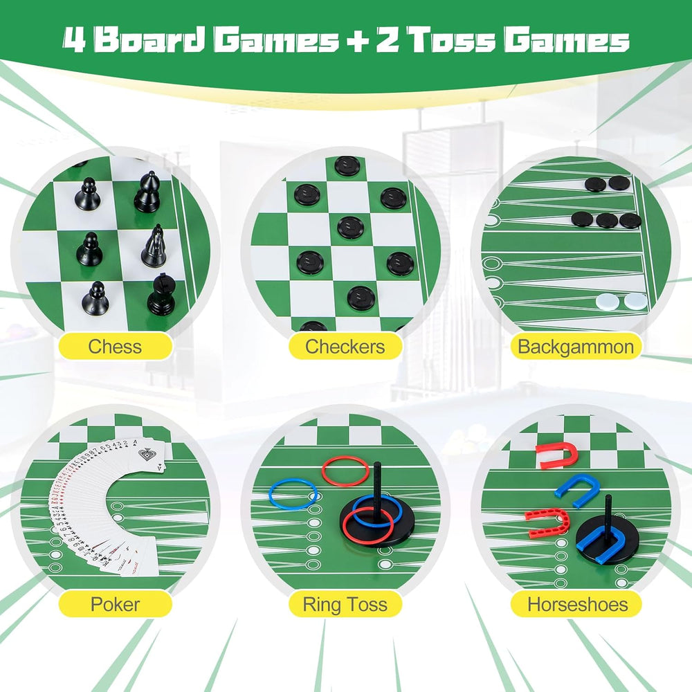 GYMAX 12 in 1 Multi Game Table, 48" Combo Game Table w/Billiards, Foosba...
