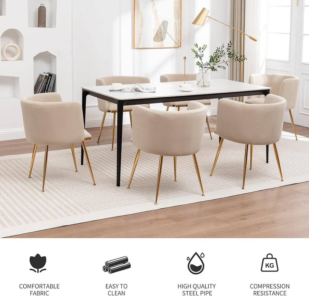 canxkun velvet dining chairs set of 4, barrel, package contents