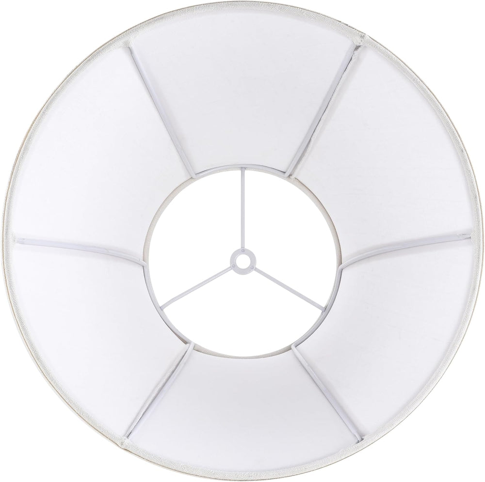 Creme White Bell Lamp Shades Set of 2 Medium Shade 6.7``Top x 13``Bottom x 10...