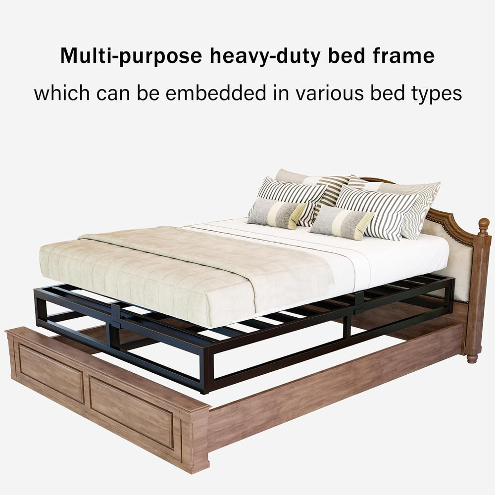 Bilily 10 Inch King Bed Frame with Steel Slat Support,Low Profile King Metal ...