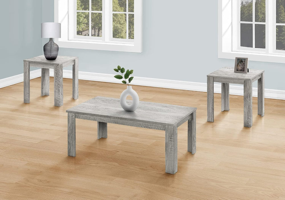 Monarch Specialties I 7860P Table Set, 3pcs Set, Coffee, End, Side, Accent, L...