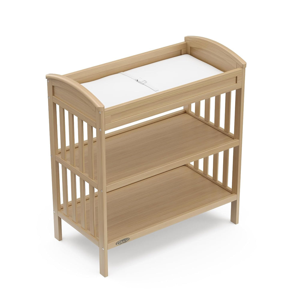 Graco Benton Changing Table with Water-Resistant Changing Pad, Driftwood