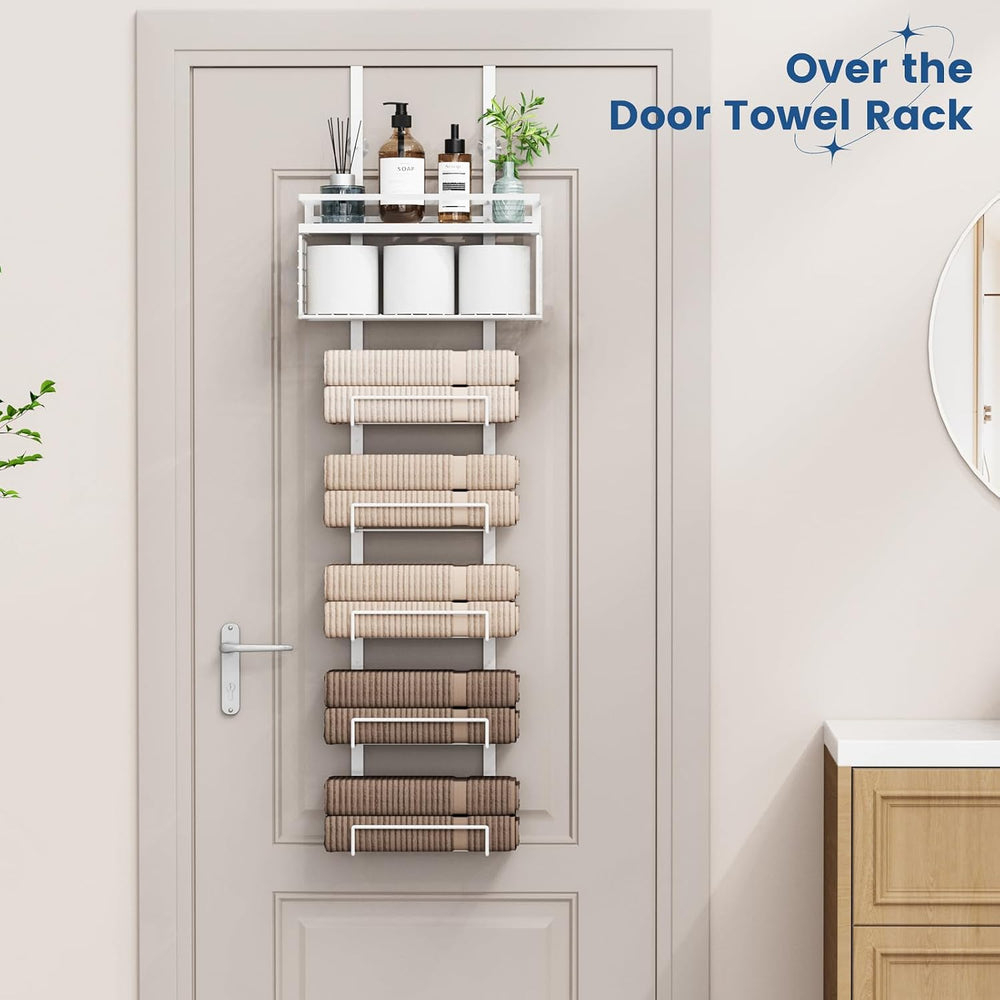 Aetyord Towel Racks for Bathroom Over The Door Towel Racks Towel Storage Orga...